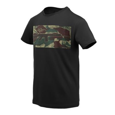 Tshirt FN FAL SCHWARZ/RHODESIAN CAMO