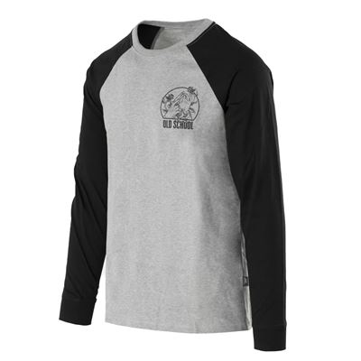 Tshirt OLD SCHOOL Longarm GRAU MELANGE