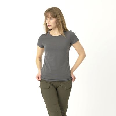 Damen Tshirt ORGANIC SLIM SHADOW GREY