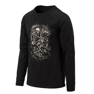 Tshirt FIGHT TO THE GRAVE Longarm SCHWARZ