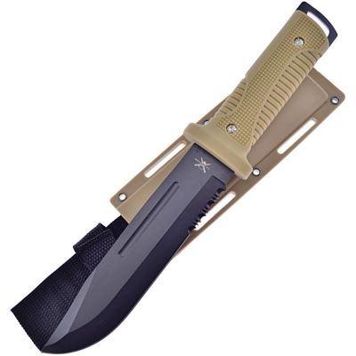 Messer TAC-XTREME BOWIE mit Kombiklinge SAND
