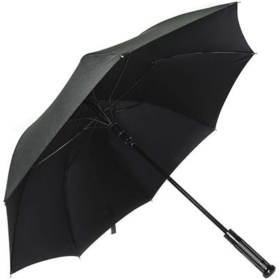 Taktischer Regenschirm mit Glaszerbrecher SCHWARZ
