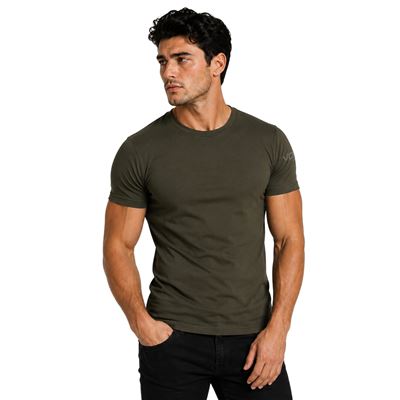 Funktions-T-Shirt für Herren MERINOWOOL 01 Slim-Fit GRÜN