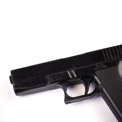 Gummi-Trainingspistole GLOCK SCHWARZ