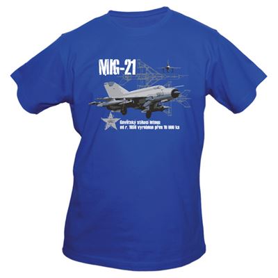 T-Shirt EXC MIG-21 BLAU