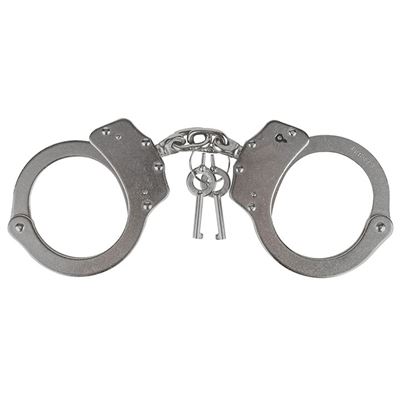 Polizei Handschellen Kette HEAVY DUTY SILBER