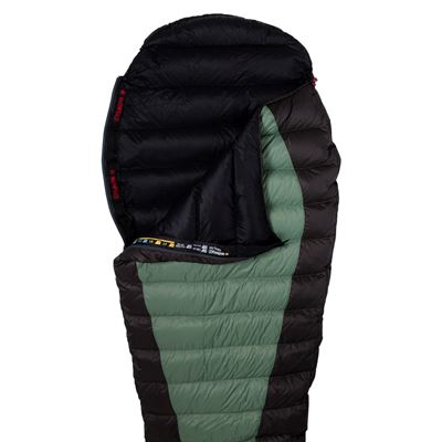 Schlafsack Daunen VIKING 300 grün/schwarz 180cm/R