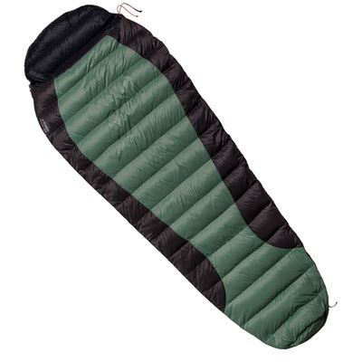 Schlafsack Daunen VIKING 300 grün/schwarz 180cm/L