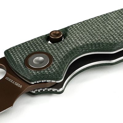 Klappmesser PORCUPINE glatte Klinge OLIV