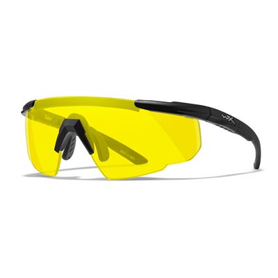 Schießbrille Saber Advanced Rauchig schwarzer Rahmen/gelbe Gläser