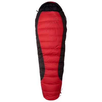 Daunenschlafsack VIKING 900 red/grey/black Größe 195 cm LINKS