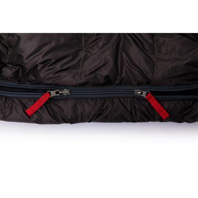 Schlafsack Daunen VIKING 600 blau/schwarz 195cm/L