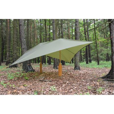 Leichte Nylonplane 3x3m SHELTER GREEN