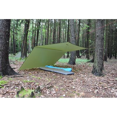 Leichte Nylonplane 3x3m SHELTER GREEN