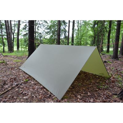 Leichte Nylonplane 3x3m SHELTER GREEN