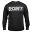Shirt Langarm SECURITY SCHWARZ