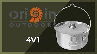 Youtube - ORIGIN OUTDOORS Edelstahl Multitopf 4in1 -  Military Range