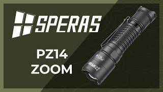 Youtube - Taschenlampe SPERAS PZ14 ZOOM - Military Range